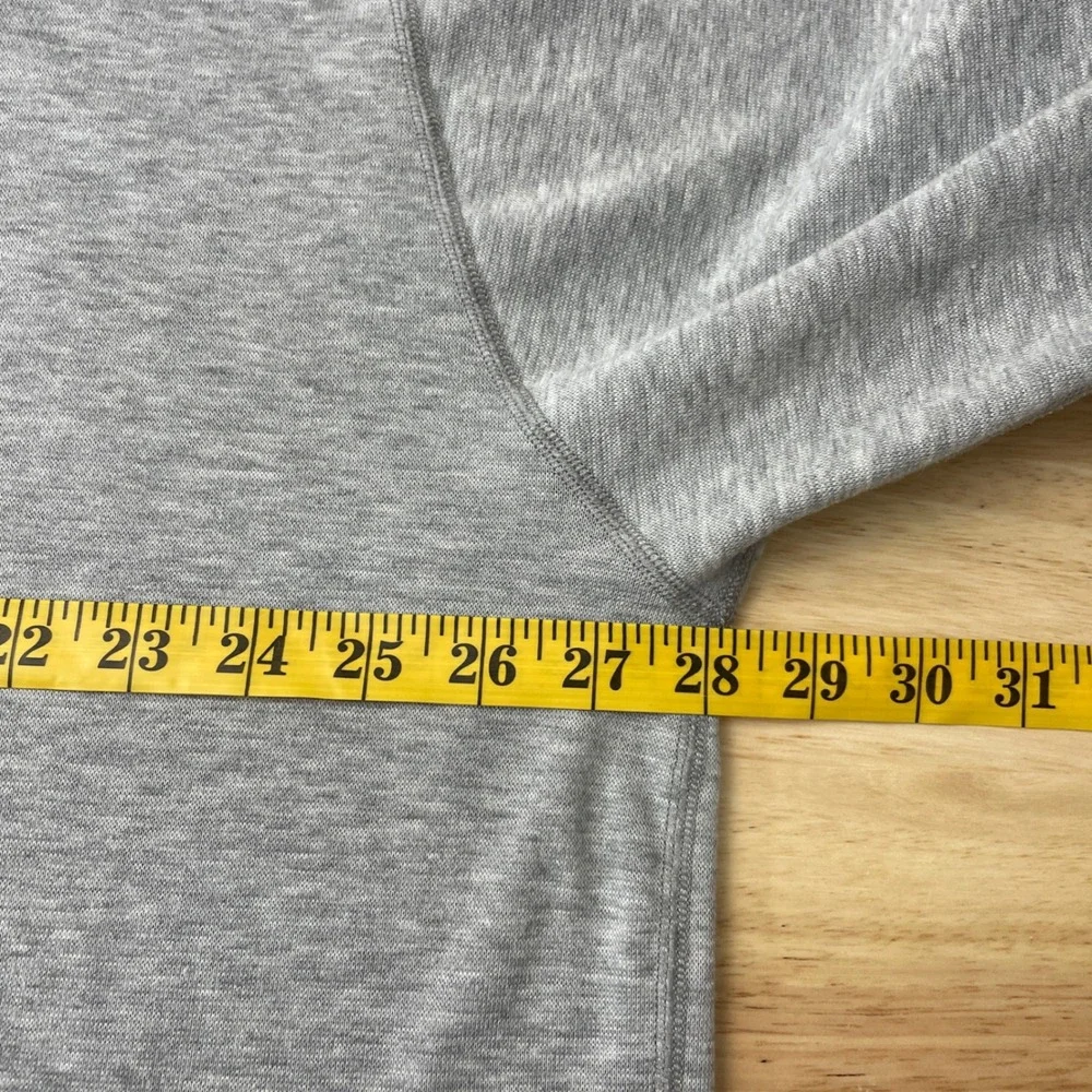 Duluth Trading Co‎ Mens 3XL Gray 1/4 Zip Long Sleeve Top Thumbholes 31415